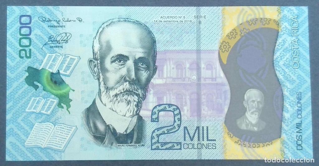 Internationale Banknoten: Costa Rica, 2.000 Colones 2018 - 280 - (SC / UNC) [B035054398]