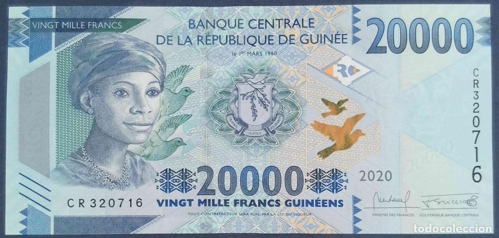 Billetes extranjeros: Guinea, 20.000 Francs Guin&eacute;ens 2015-2020 - 50c - (SC / UNC) [CR320716]