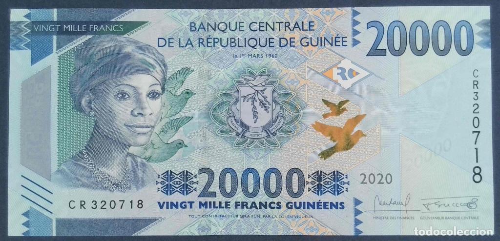 Banconote internazionali: Guinea, 20.000 Francs Guin&eacute;ens 2015-2020 - 50c - (SC / UNC) [CR320718]