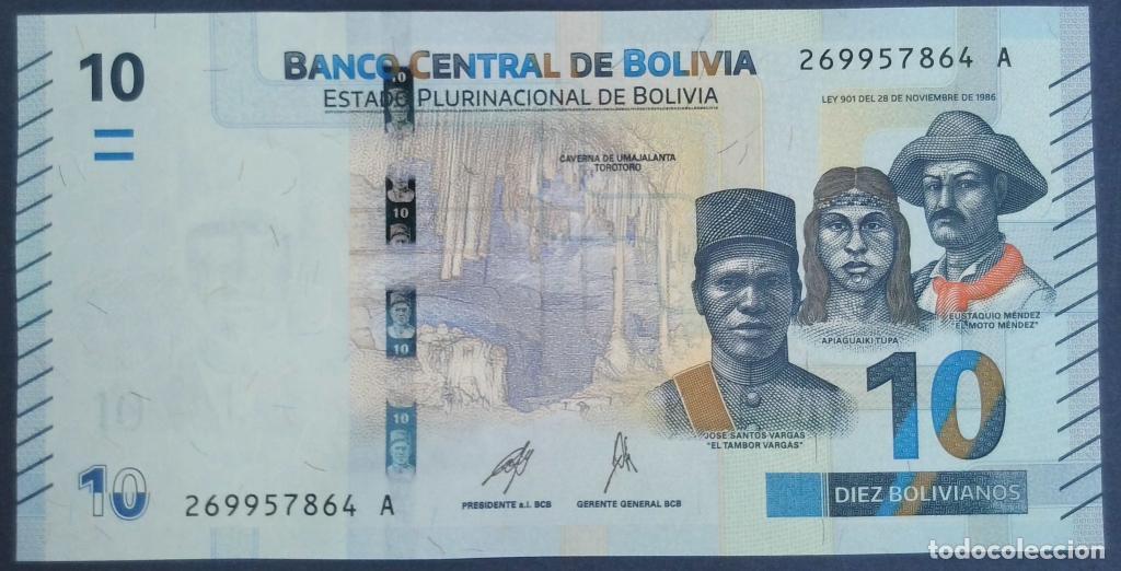 Internationale Banknoten: Bolivia, 10 Bolivianos L. - P248 - (SC / UNC) [269957864A]