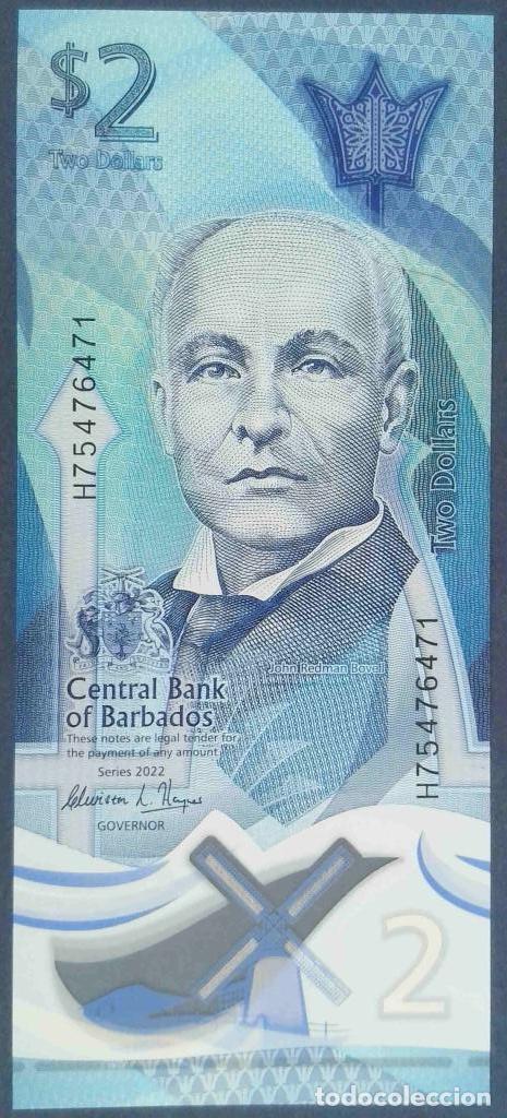 Billets internationaux: Barbados, 2 Dollars 2022 - 80a - (SC / UNC) [H75476471]