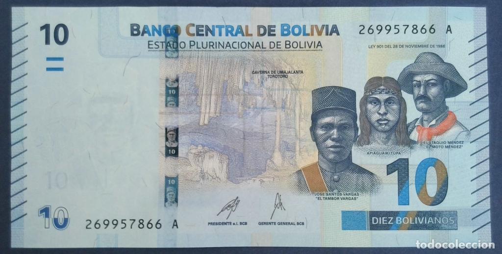 Internationale Banknoten: Bolivia, 10 Bolivianos L. - P248 - (SC / UNC) [269957866A]