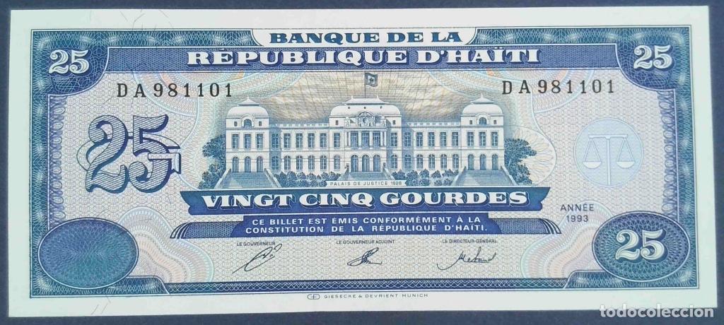 Internationale Banknoten: Haiti, 25 Gourdes 1993 - 262a - (SC / UNC) [DA981101]