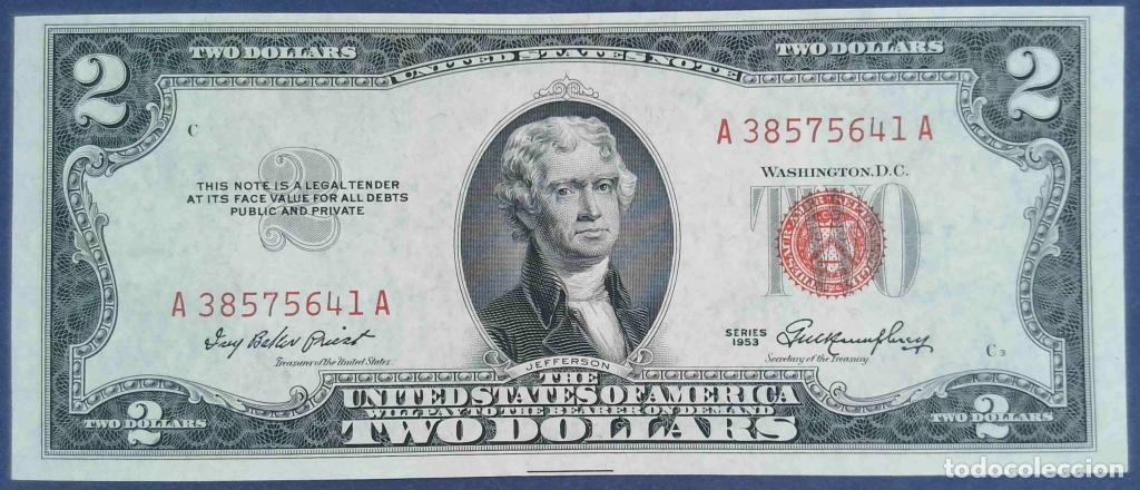Internationale Banknoten: Estados Unidos de Am&eacute;rica, 2 Dollars 1953 - 380 - (EBC / AUNC) [A38575641A]