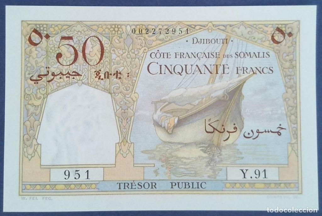 Billetes extranjeros: Yibuti, 50 Francs ND (1952) - P25 - (SC / UNC) [002272951]