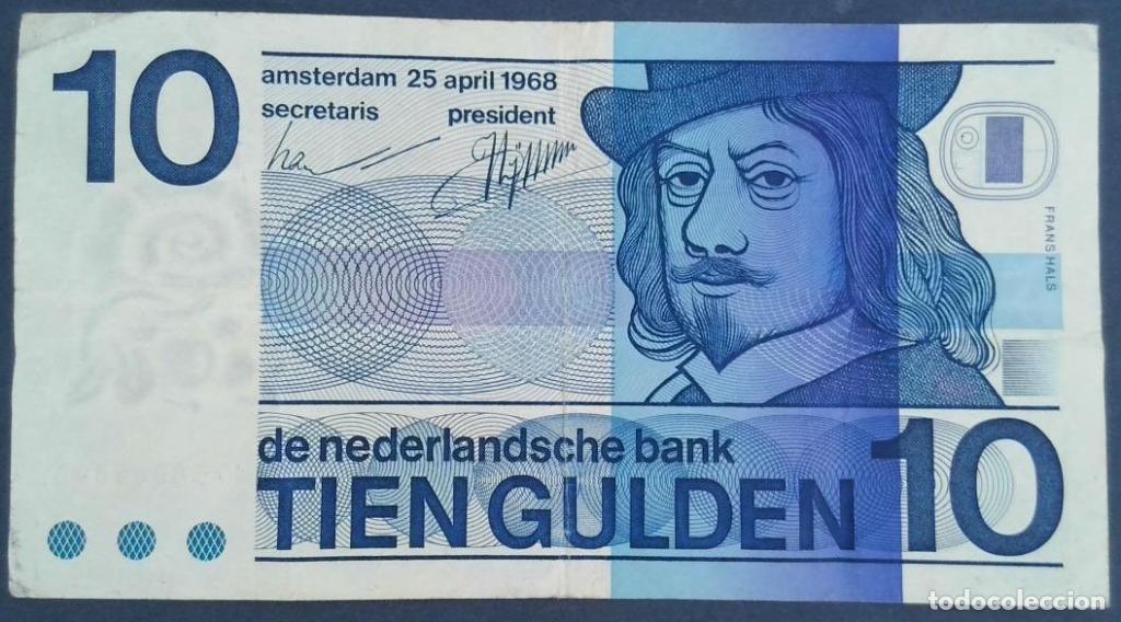 Billetes extranjeros: Pa&iacute;ses Bajos, 10 Gulden 1968 - 91b - (MBC / VF) [1758045096]