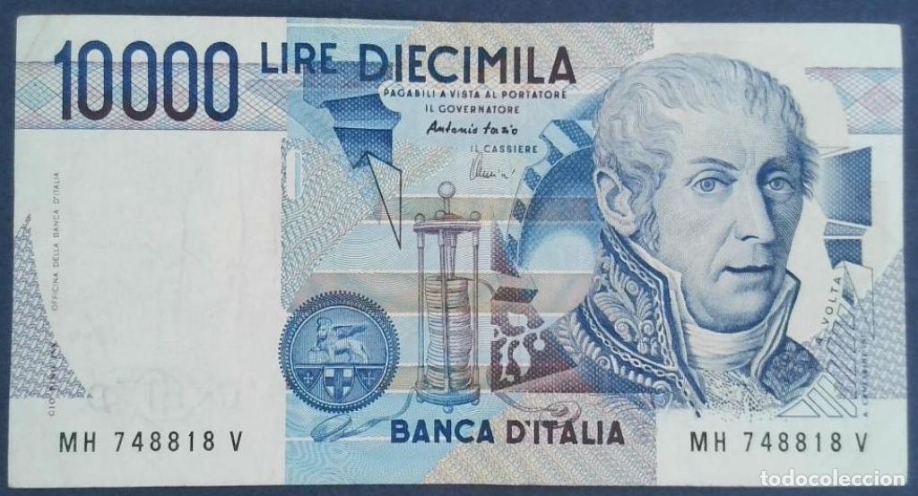 Billetes extranjeros: Italia, 10.000 Lire 1984 - 112d - (MBC / VF) [MH748818V]