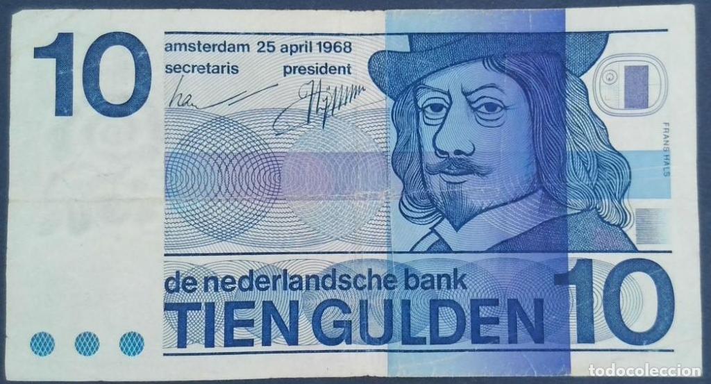 Billetes extranjeros: Pa&iacute;ses Bajos, 10 Gulden 1968 - 91b - (BC / Fine) [0767452860]