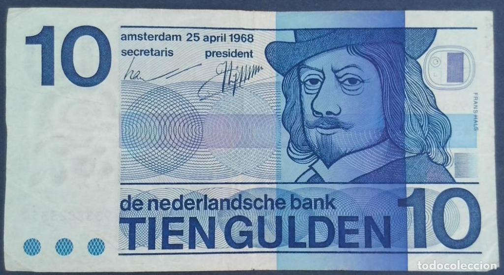 Billetes extranjeros: Pa&iacute;ses Bajos, 10 Gulden 1968 - 91b - (BC / Fine) [9388023354]