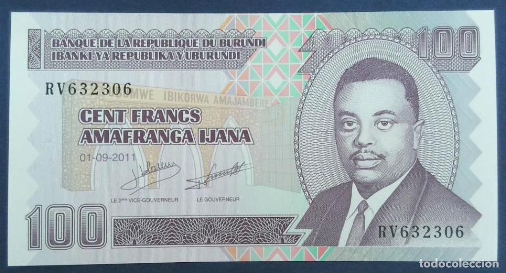 Billetes extranjeros: Burundi, 100 Francs / Amafranga 2010 - 2024 - 44b - (SC / UNC) [RV632306]
