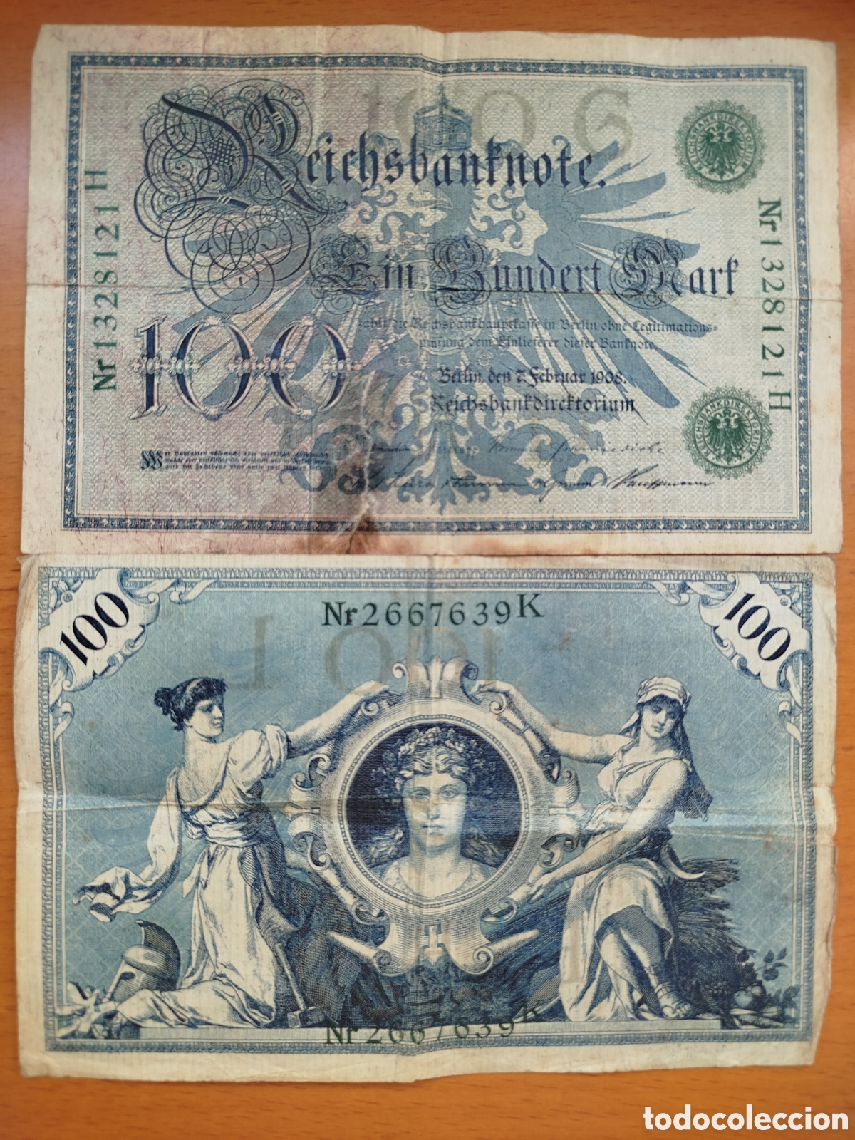 Billetes extranjeros: Billetes 100 Marcos (Reichsbanknote) Alemania 1908