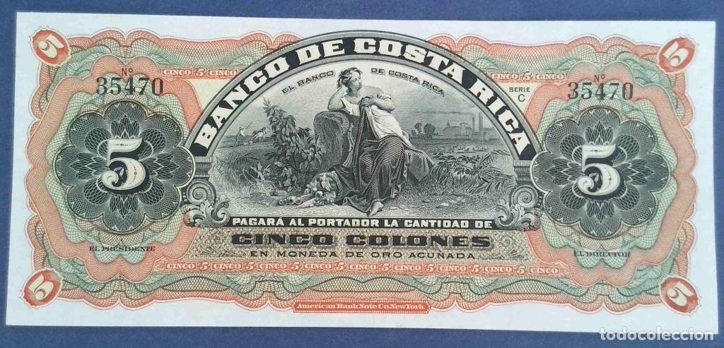 Billets internationaux: Costa Rica, 5 Colones ND - S173r - (SC / UNC) [35470]