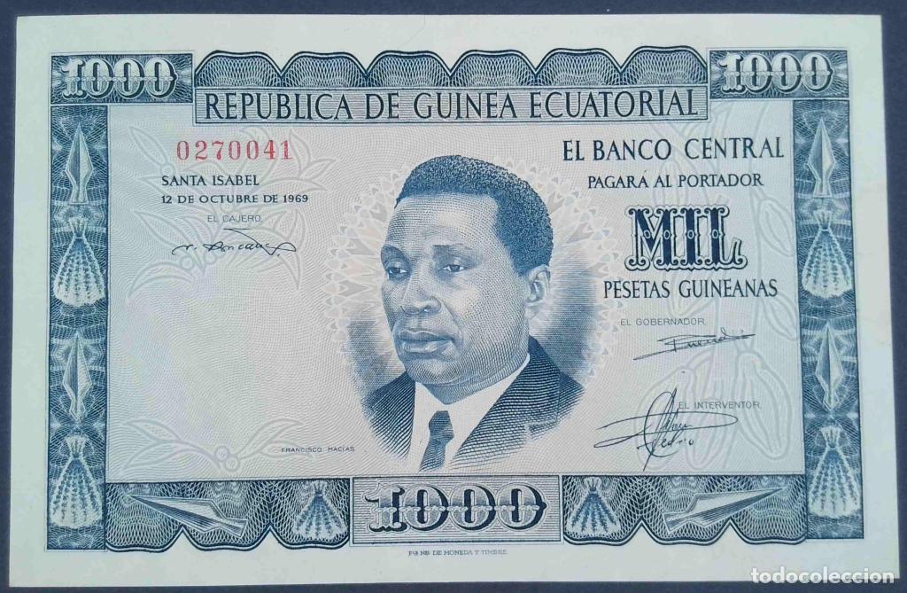 Billets internationaux: Guinea Ecuatorial, 1.000 Pesetas Guineanas 1969 - P3 - (SC- / UNC-) [0270041]