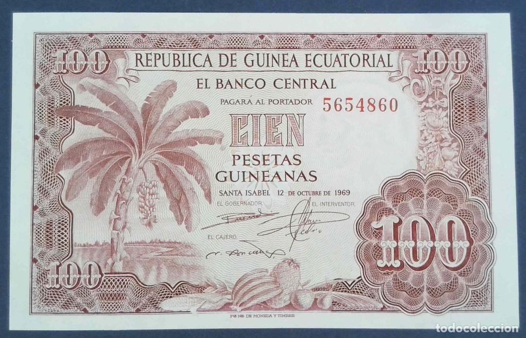 Billets internationaux: Guinea Ecuatorial, 100 Pesetas Guineanas 1969 - P1 - (SC- / UNC-) [5654860]