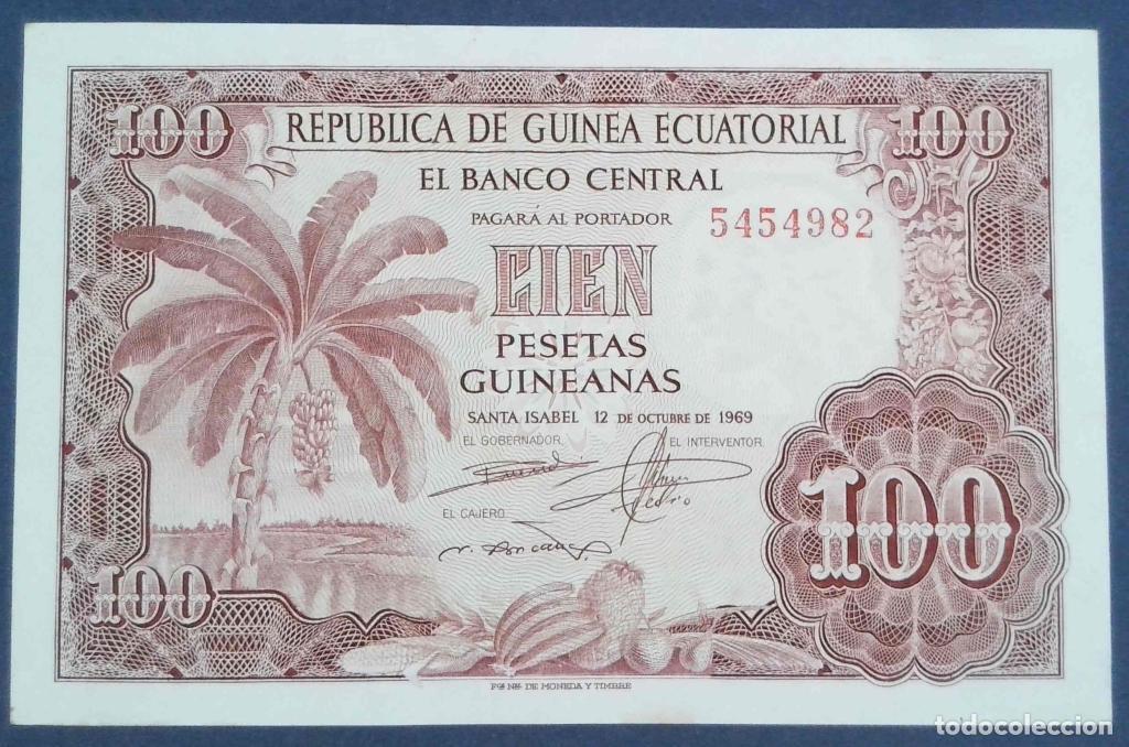 Billets internationaux: Guinea Ecuatorial, 100 Pesetas Guineanas 1969 - P1 - (SC- / UNC-) [5454982]
