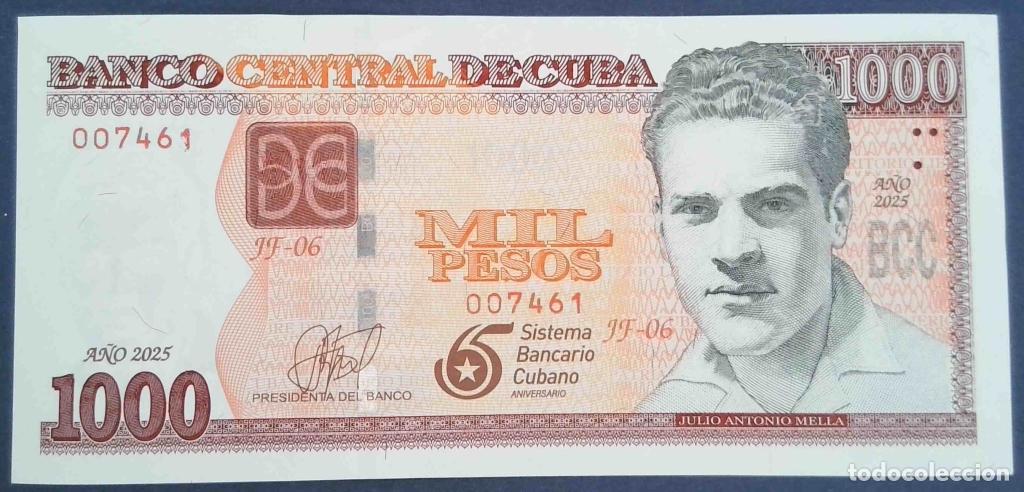 International Banknotes: Cuba, 1.000 Pesos 2025 - 134 - (SC / UNC) [007461]