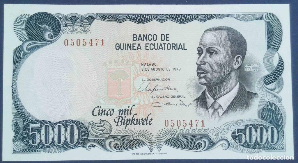 Billets internationaux: Guinea Ecuatorial, 5.000 Bipkwele 1979 - P17 - (SC / UNC) [0505471]