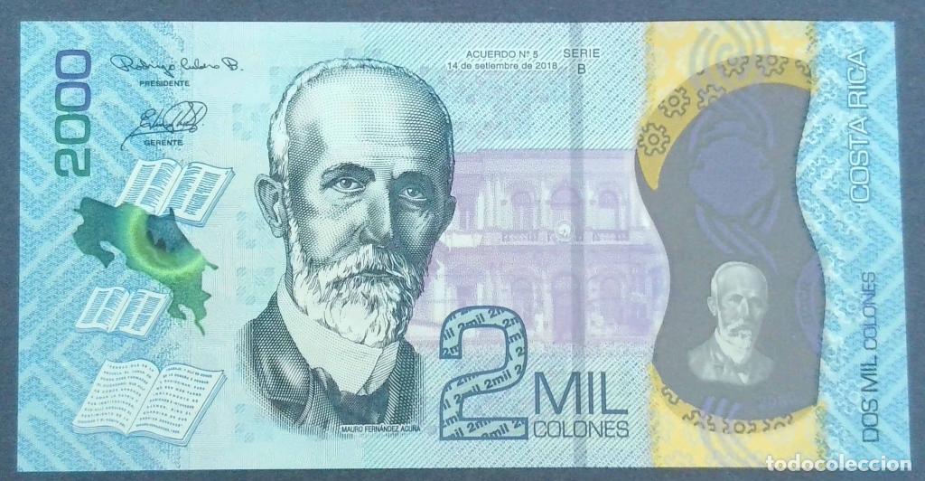 Billets internationaux: Costa Rica, 2.000 Colones 2018 - 280 - (SC / UNC) [B035054399]