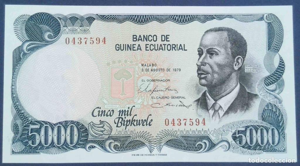 Billets internationaux: Guinea Ecuatorial, 5.000 Bipkwele 1979 - P17 - (SC / UNC) [0437594]