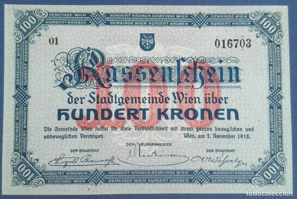 Billets internationaux: Austria, 100 Kroner 1918 - UNL1 - (SC / UNC) [016703]