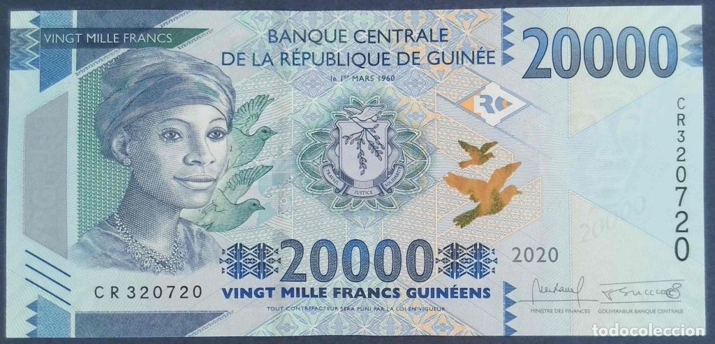 Billetes extranjeros: Guinea, 20.000 Francs Guin&eacute;ens 2015-2020 - 50c - (SC / UNC) [CR320720]