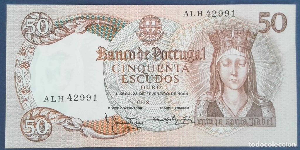 Billetes extranjeros: Portugal, 50 Escudos 1964 - 168 - (SC / UNC) [ALH42991]