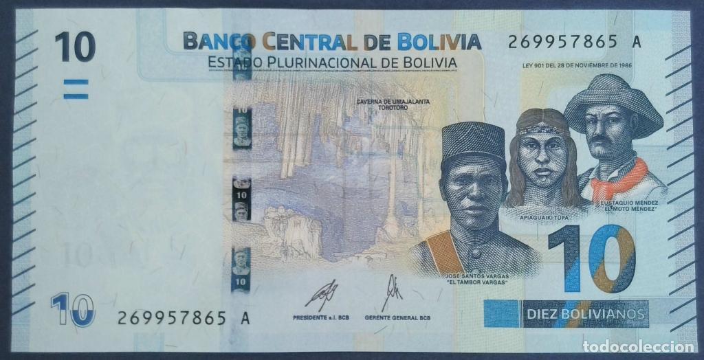 Billetes extranjeros: Bolivia, 10 Bolivianos L. - P248 - (SC / UNC) [269957865A]