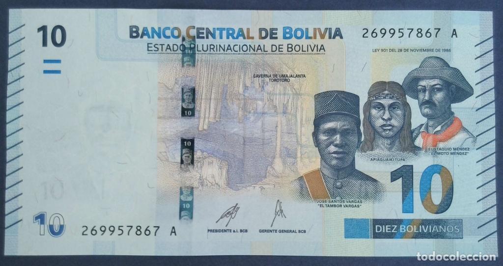 Billetes extranjeros: Bolivia, 10 Bolivianos L. - P248 - (SC / UNC) [269957867A]