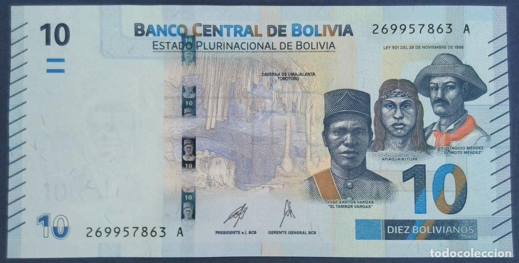 Billetes extranjeros: Bolivia, 10 Bolivianos L. - P248 - (SC / UNC) [269957863A]