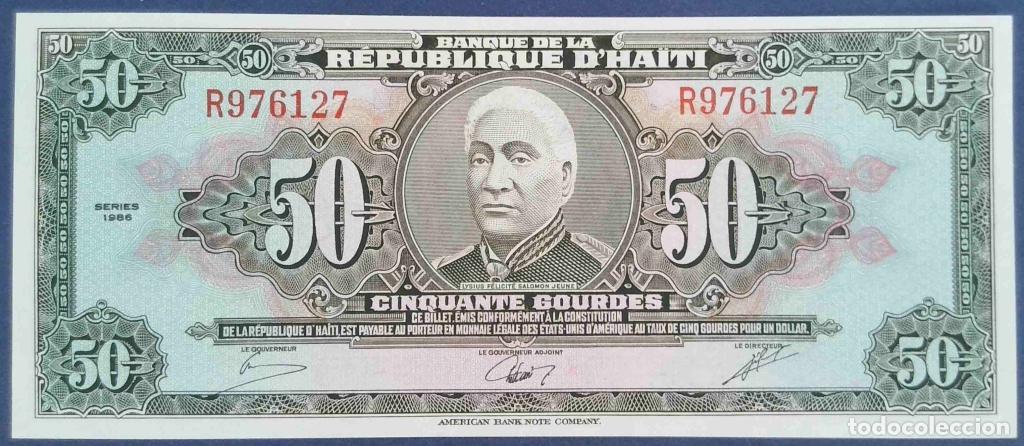 Notas Internacionais: Haiti, 50 Gourdes 1986 - 249a - (SC / UNC) [R976127]