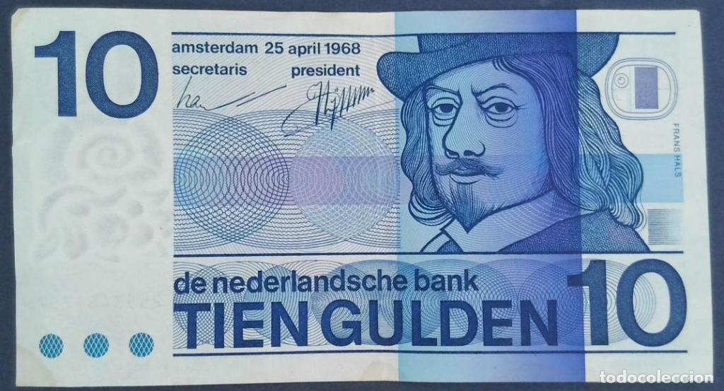 Billets internationaux: Pa&iacute;ses Bajos, 10 Gulden 1968 - 91b - (MBC+ / XF) [2553461757]