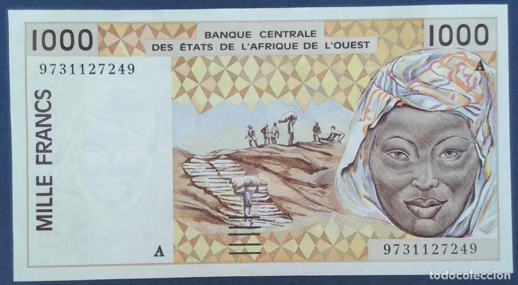 Billets internationaux: Estados de &Aacute;frica Occidental, 1.000 Francs 1991-2003 - 111Ag - (MBC+ / XF) [9731127249]