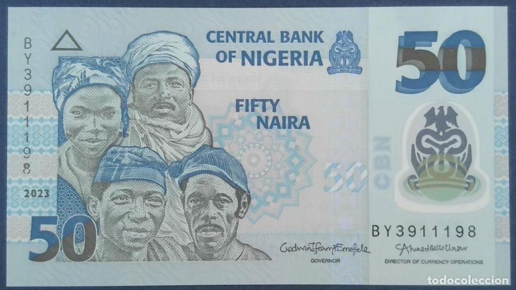 Internationale Banknoten: Nigeria, 50 Naira 2009-2021 - 40m - (SC / UNC) [BY3911198]