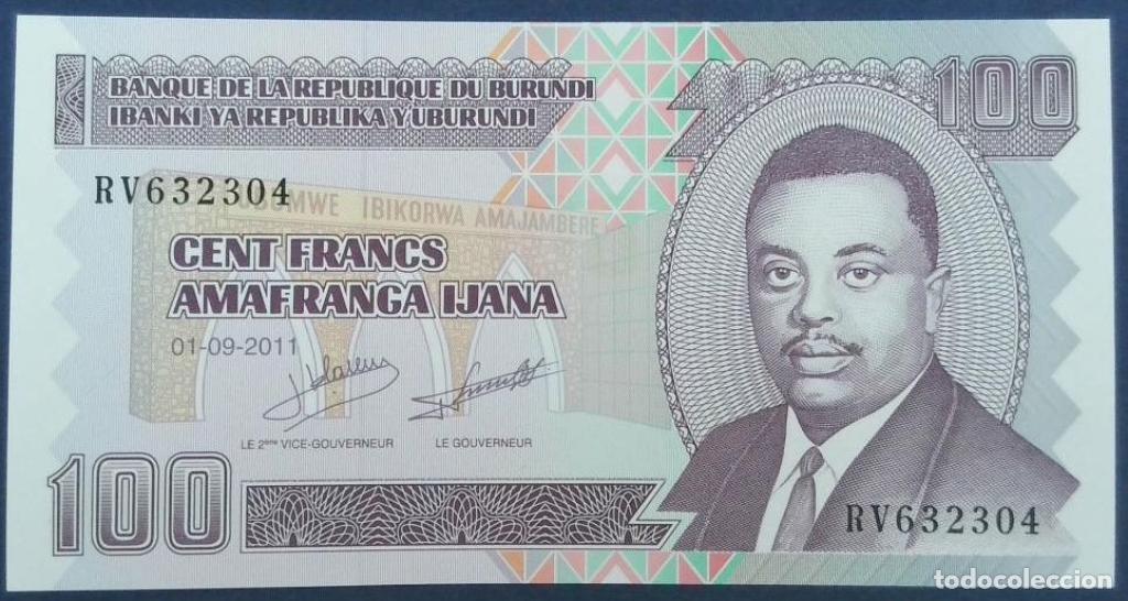 Billetes extranjeros: Burundi, 100 Francs / Amafranga 2010 - 2024 - 44b - (SC / UNC) [RV632304]