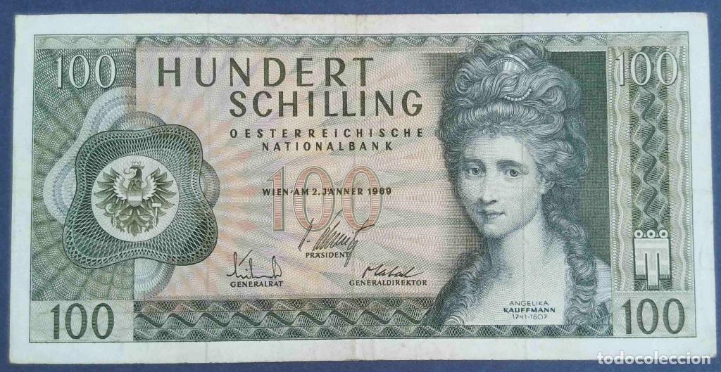 Billetes extranjeros: Austria, 100 Schilling 1969 - 146a - (MBC / VF) [H449244J]