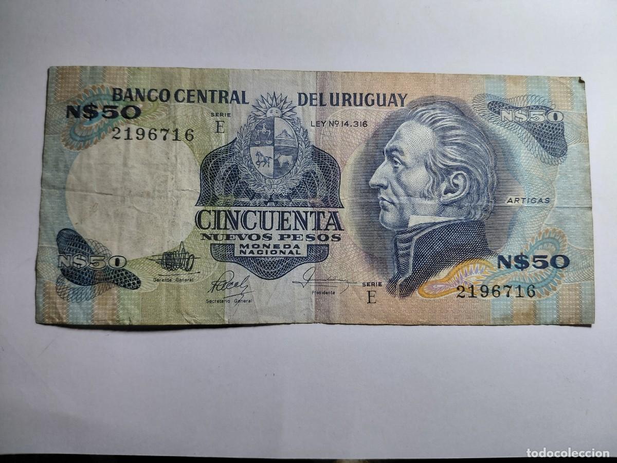 Billetes extranjeros: URUGUAY / BILLETE - 50 PESOS P61