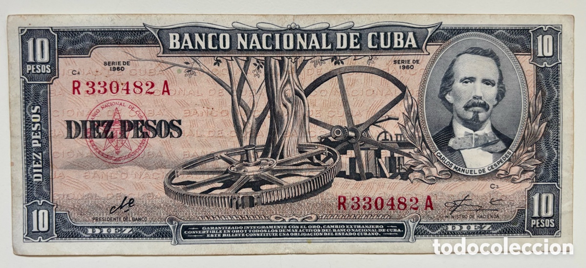 Billetes extranjeros: Billete CUBA 10 Pesos 1960. Firma Che Guevara