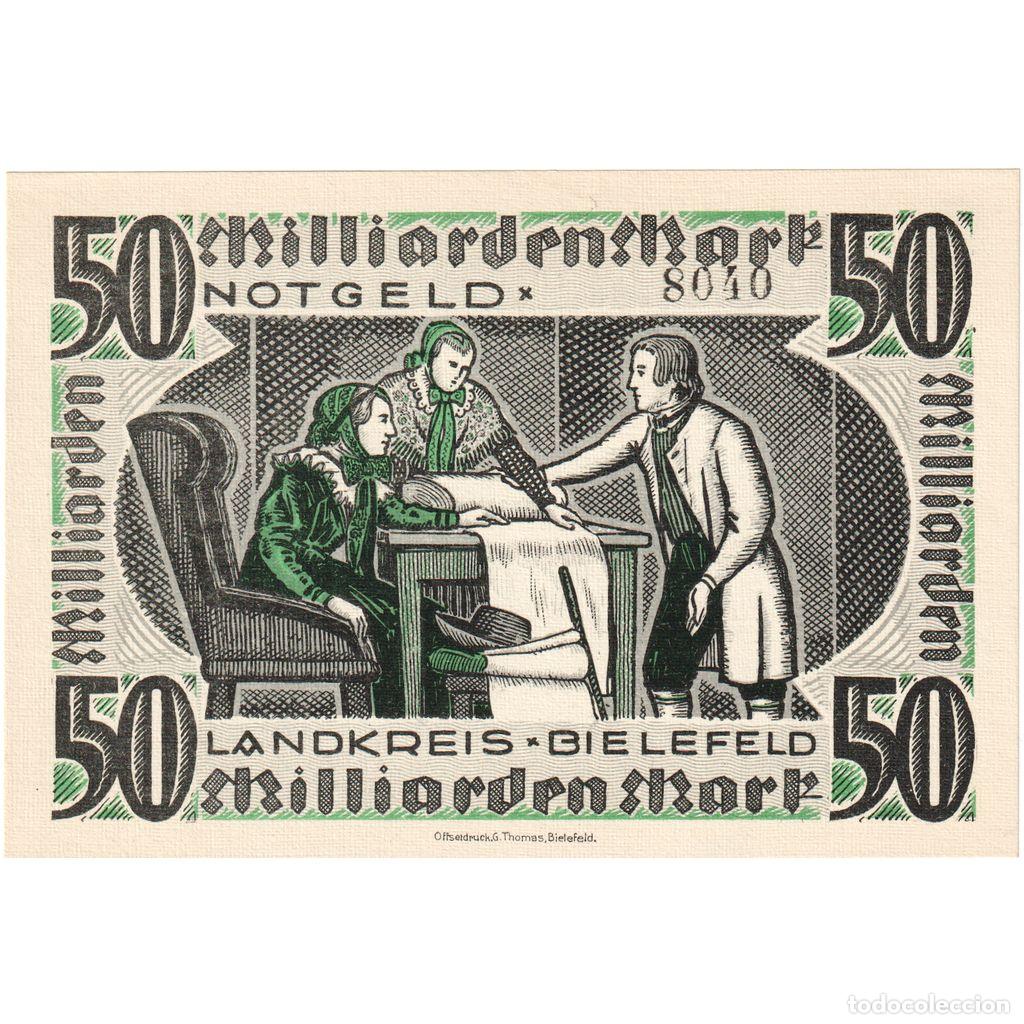 Billetes extranjeros: [#293502] Alemania, Bielefeld, 50 Milliarden Mark, undated (1923), SC