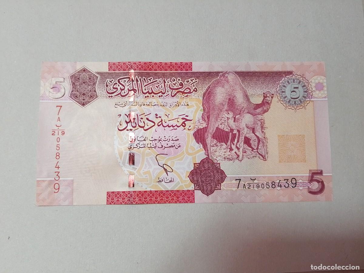 Billetes extranjeros: BILLETE LIBIA, 5 DINARS, A&Ntilde;O 2011, SERIE A, UNC