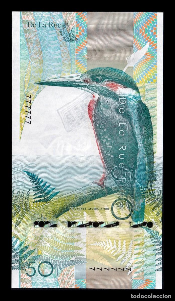 Billetes extranjeros: Gran Breta&ntilde;a De la Rue Test Note 50 Kingfisher 2014 Sc Unc