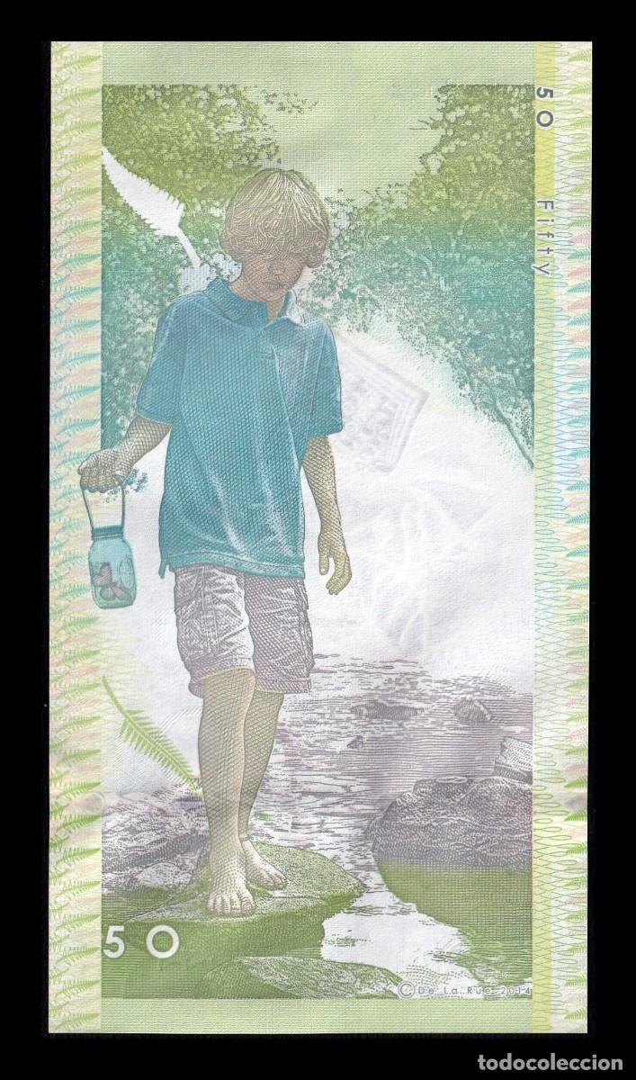 Billetes extranjeros: Gran Breta&ntilde;a De la Rue Test Note 50 Kingfisher 2014 Sc Unc - Foto 2