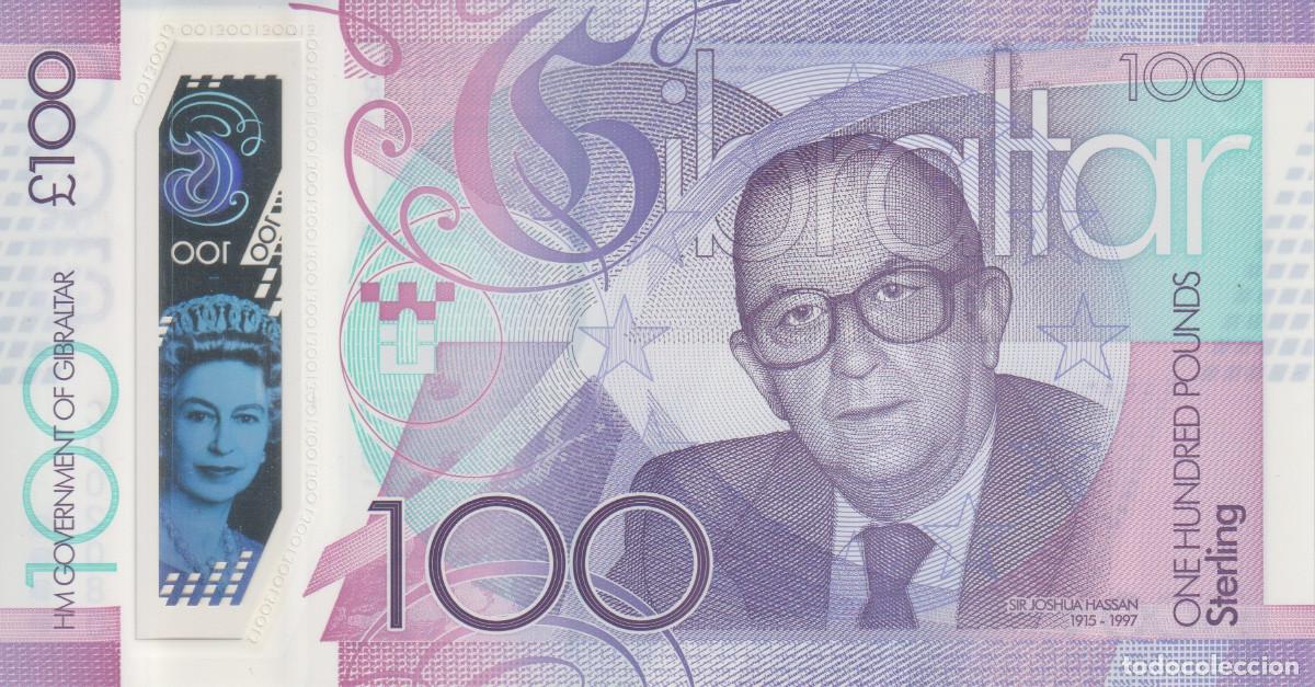Billetes extranjeros: Gibraltar 100 pounds del 2015 Pick 40 SC/UNC - Foto 2