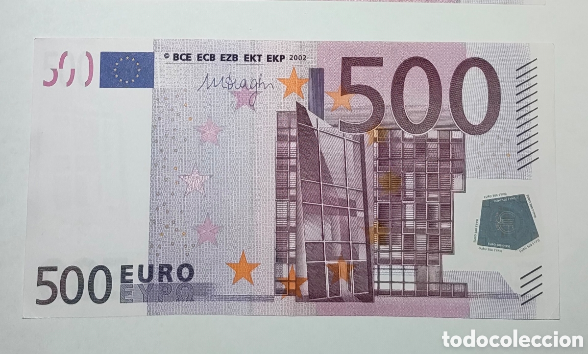 Billetes extranjeros: Billete 500&euro; Mario Draghi