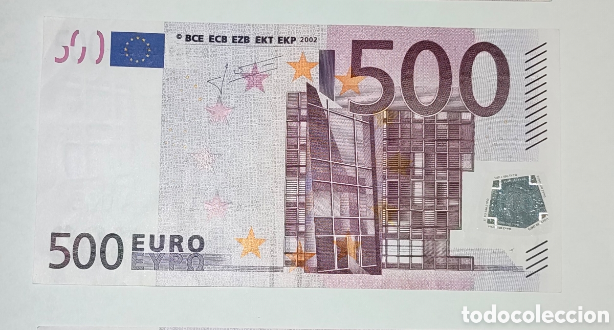 Billetes extranjeros: Billete 500&euro; Jean-Claude Trichet
