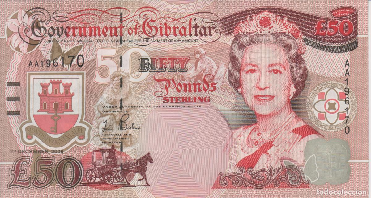 Billetes extranjeros: Gibraltar 50 pounds del 2006 Pick 34 SC/UNC