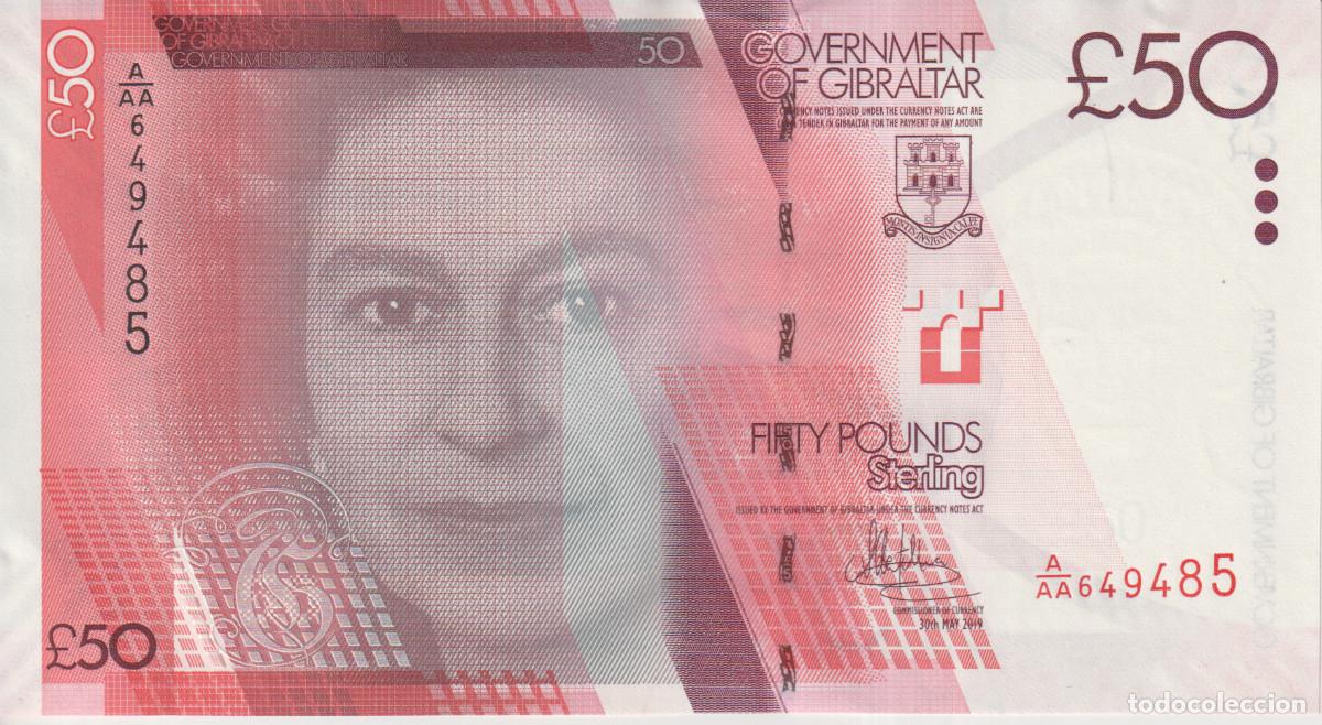 Billetes extranjeros: Gibraltar 50 pounds del 2019 Pick 38 SC/UNC