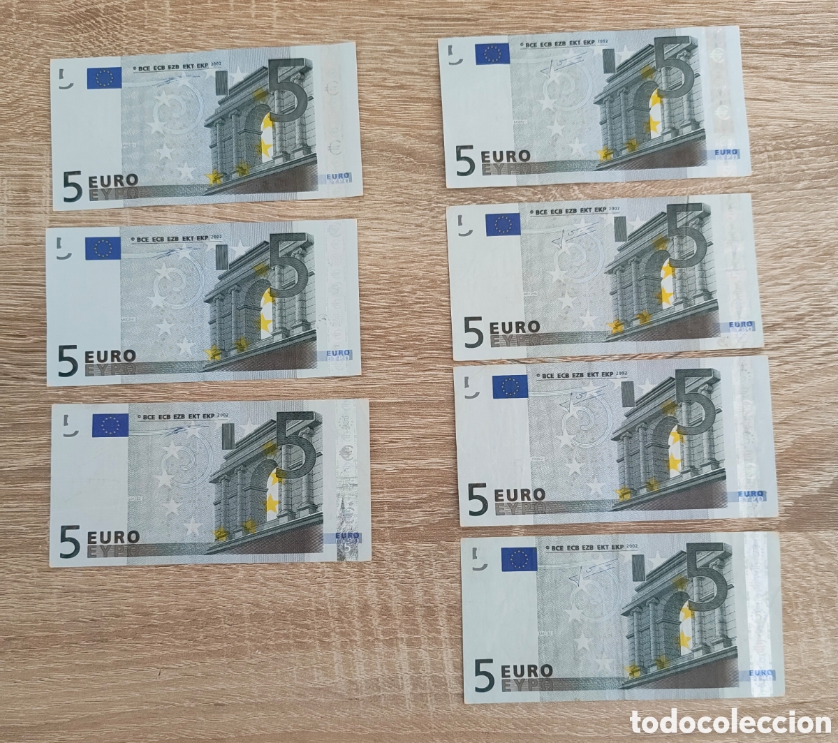 Billetes extranjeros: x7 Billete 5&euro; primera serie