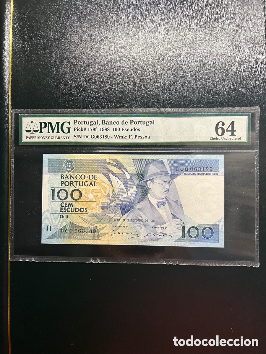 Billetes extranjeros: Portugal 100 escudos PMG64 pick179f