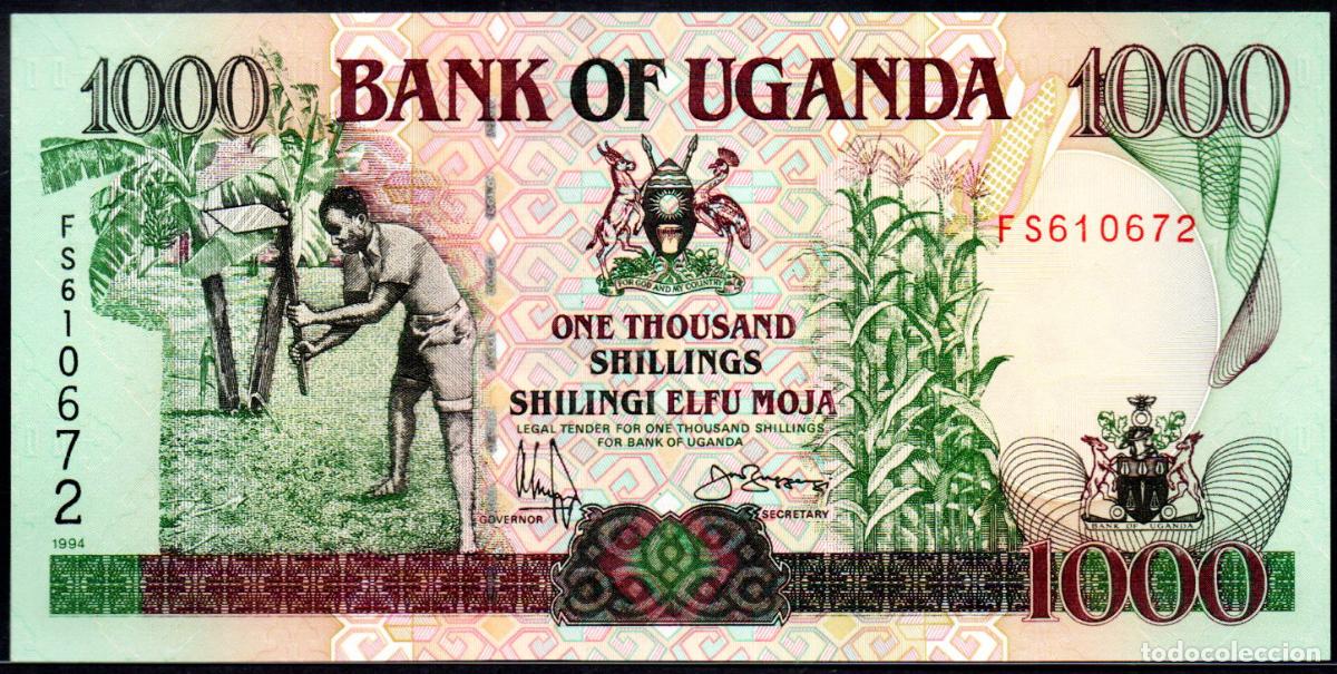 Billetes extranjeros: UGANDA - 1000 CHELINES - 1994 - Pick. 37 - S/C