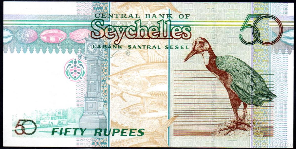 Billetes extranjeros: SEYCHELLES - 50 RUPIAS - Pick. 39 - S/C - Foto 2